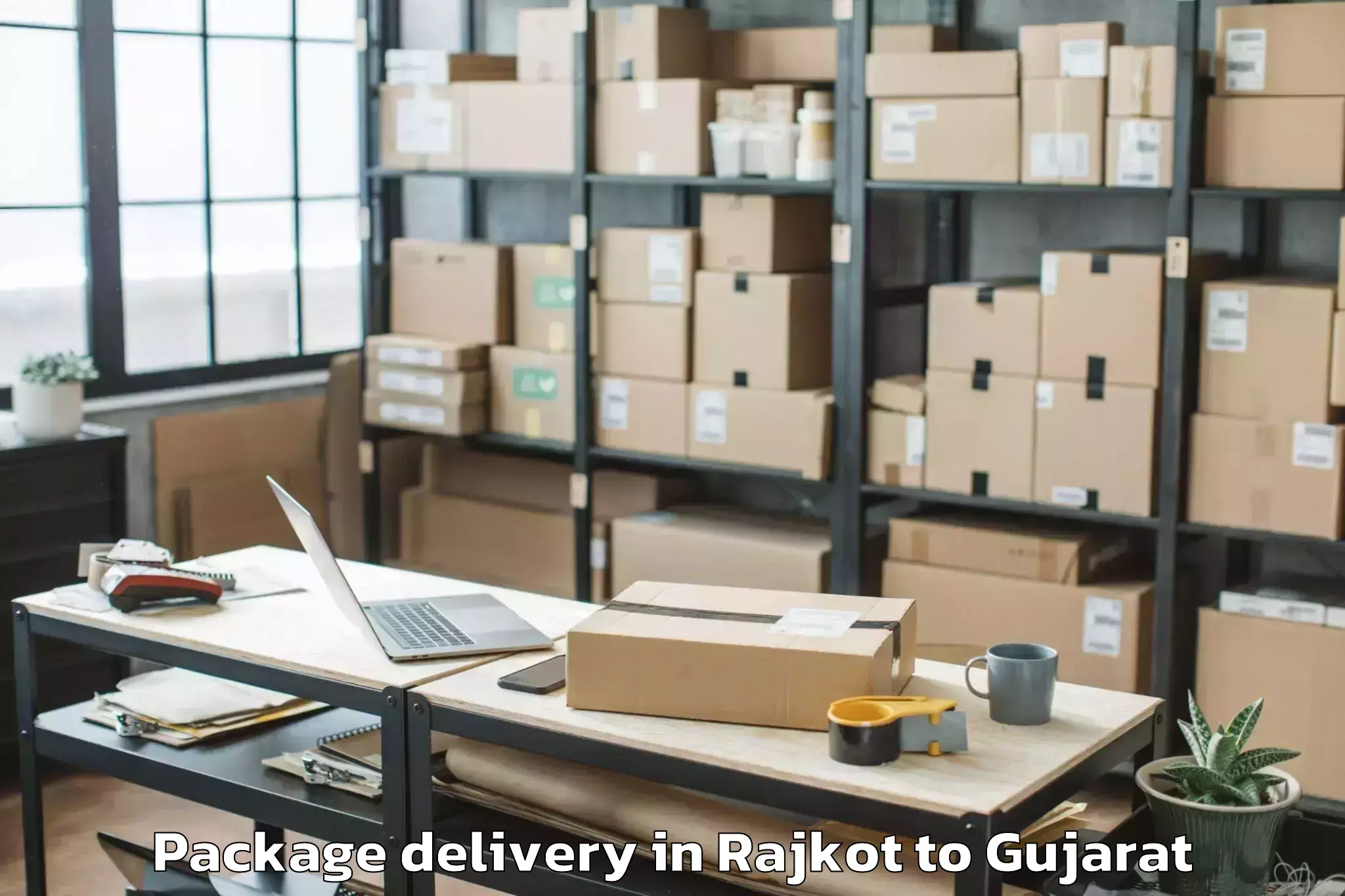 Book Rajkot to Karnavati University Gandhinag Package Delivery